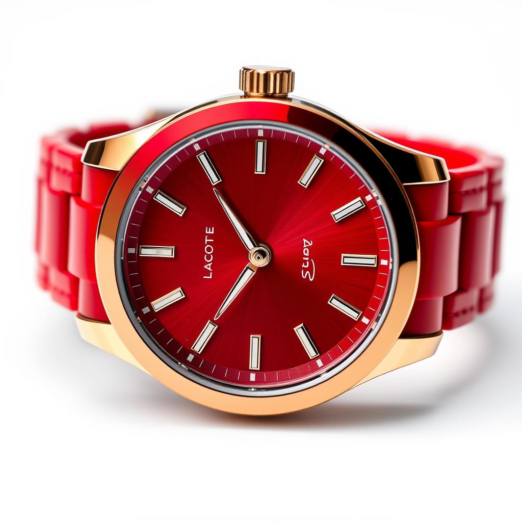 リッチ〜 Relógio Lacoste Vermelho à prova d'água | Toca da Onça Modas